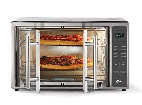 Horno tostador de aire Oster con puertas tipo francesas