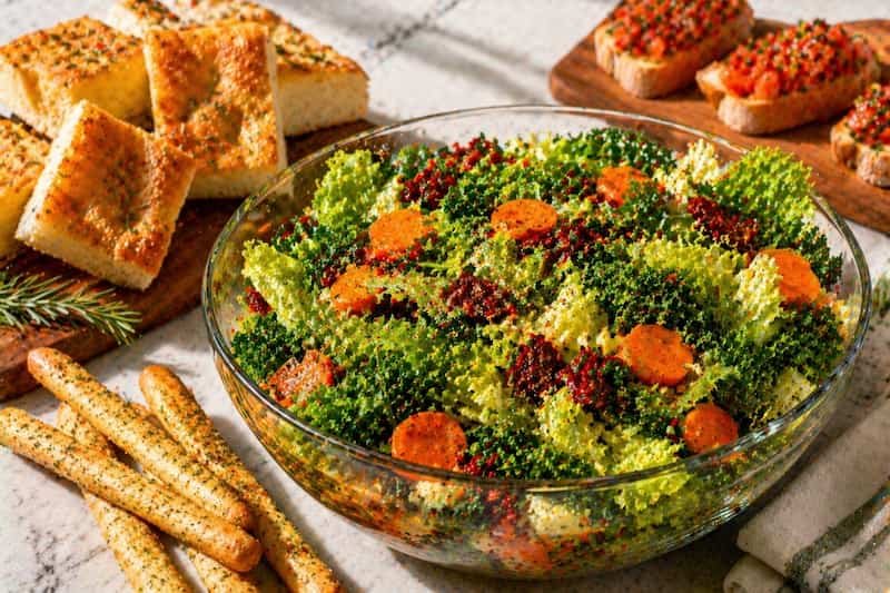 deas para acompañar ensalada italiana de col rizada