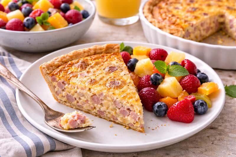 Ideas para acompañar este quiche de jamón y queso