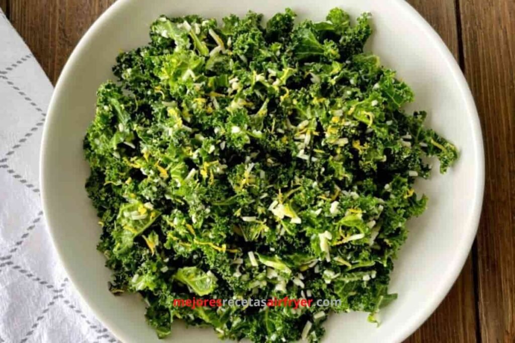 Receta de Col Rizada con Queso Parmesano en la Freidora de Aire 2 Información Nutricional de Col Rizada con Queso Parmesano