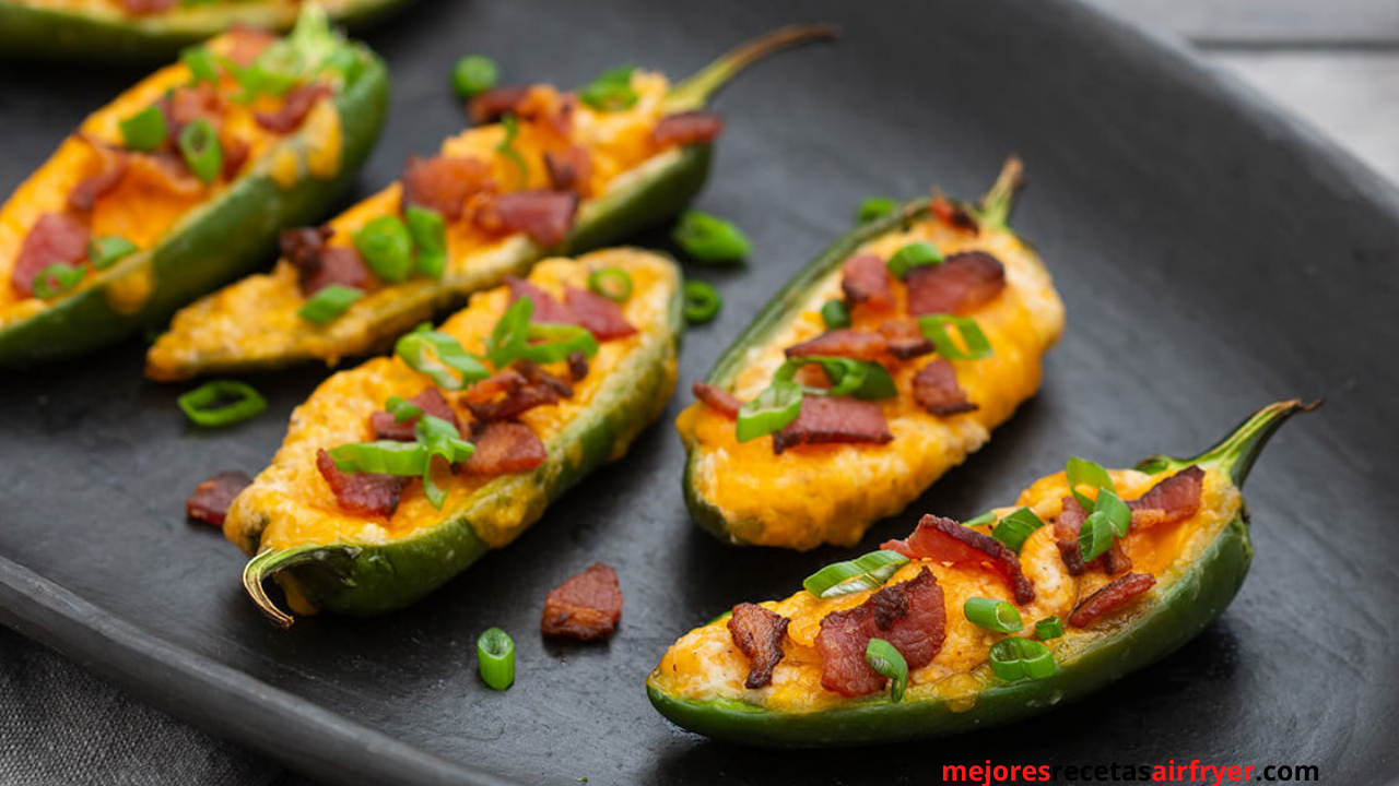 Jalapeños con Queso y Pimienta para preparar con la Air-Fryer