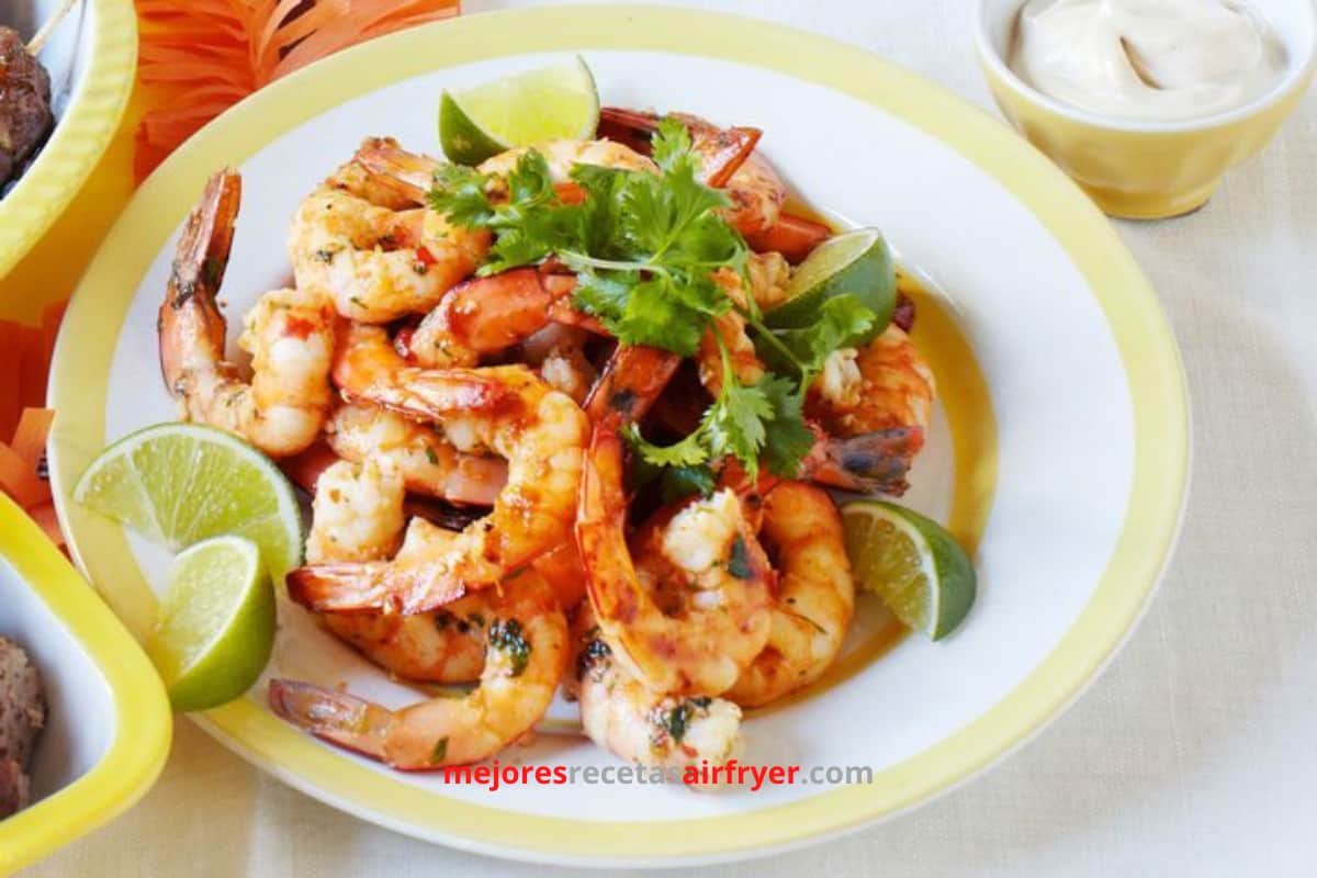 Cómo preparar Langostinos al Curry en la Freidora de Aire-2