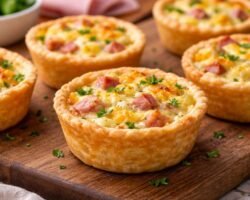 Mini quiche para el desayuno casero y fácil
