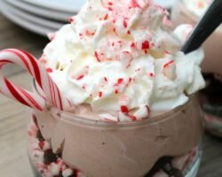 Mousse de chocolate con menta un postre fresco y festivo