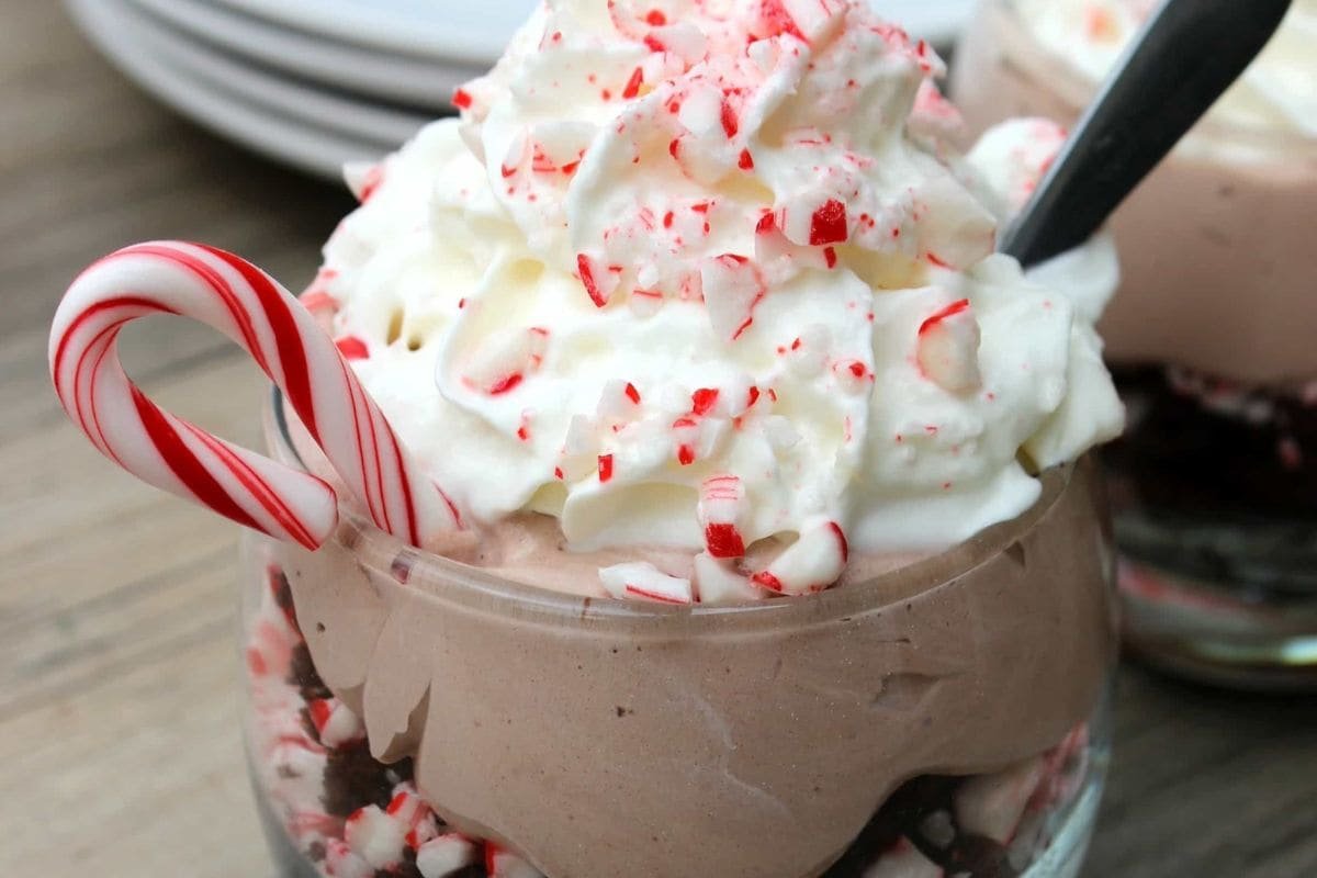 Mousse de chocolate con menta un postre fresco y festivo