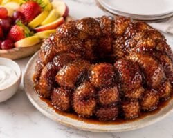 Pan de mono con especias de calabaza caramelizado