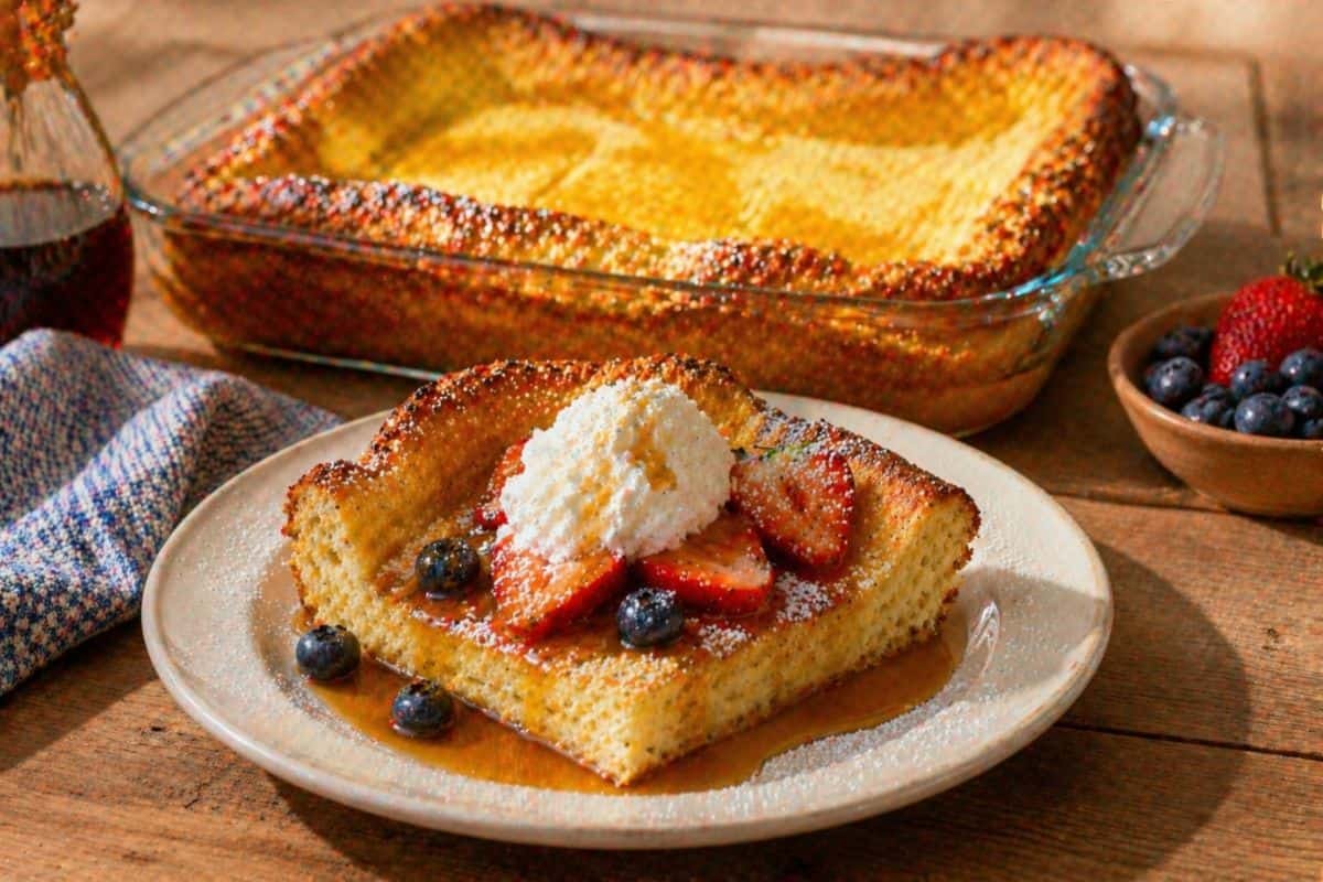 Pancakes alemanes al horno esponjosos y fáciles