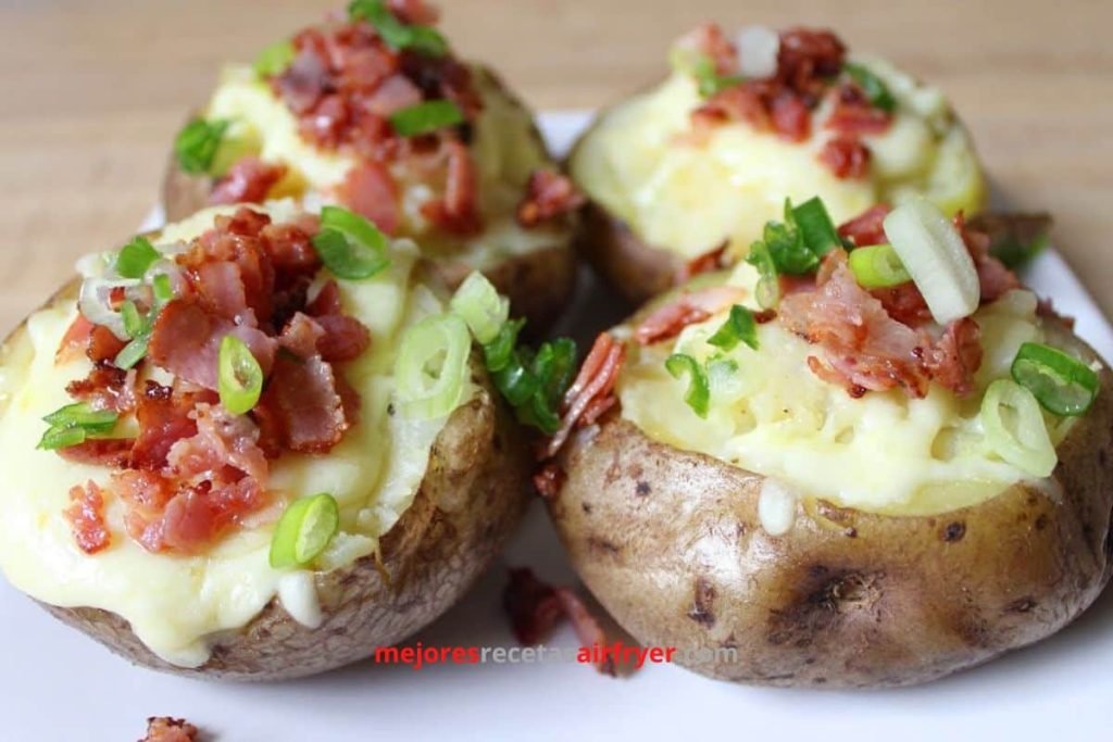 Papas con Tocineta en la Freidora de Aire