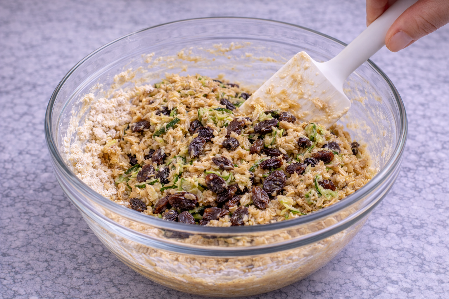 Paso a paso galletas de avena con pasas y calabacín5