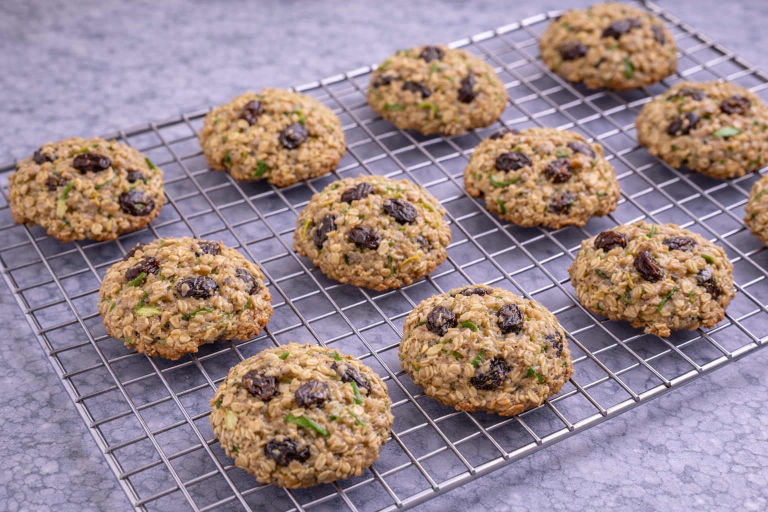 Paso a paso galletas de avena con pasas y calabacín7
