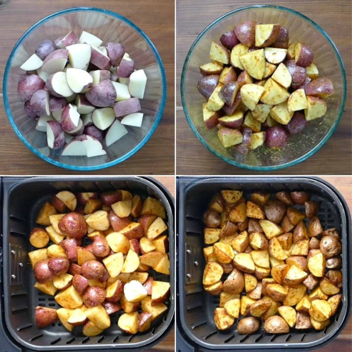 Patatas rojas en freidora de aire 2 Patatas rojas3