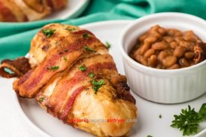 Pechuga de Pollo Envuelta en Tocino en la Freidora de Aire