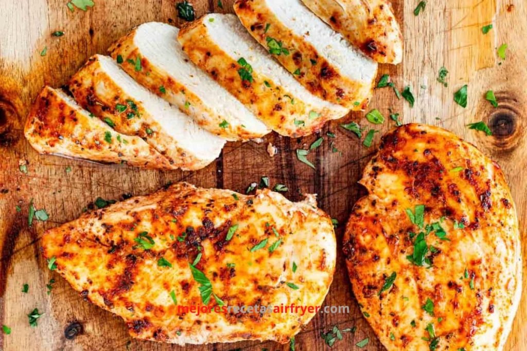 Pechuga de Pollo con Hierbas y Suero de Leche en la Freidora de Aire