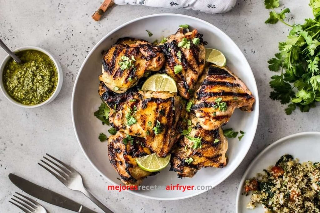 Pechuga de Pollo con Lima y Cilantro en la Freidora de Aire