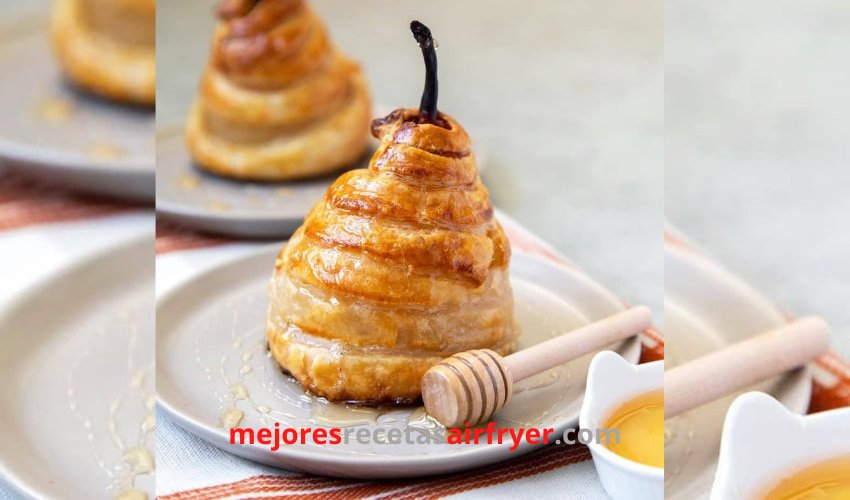Peras Hojaldradas en Salsa de Miel en la Freidora de Aire