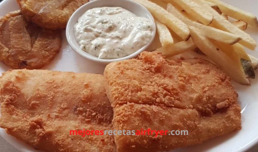 Pescado Mahi Mahi Apanado con Alioli de Eneldo y Limón