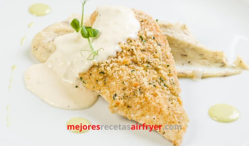 Pescado Mahi Mahi Apanado con Alioli de Eneldo y Limón 2 Pescado Mahi Mahi Apanado