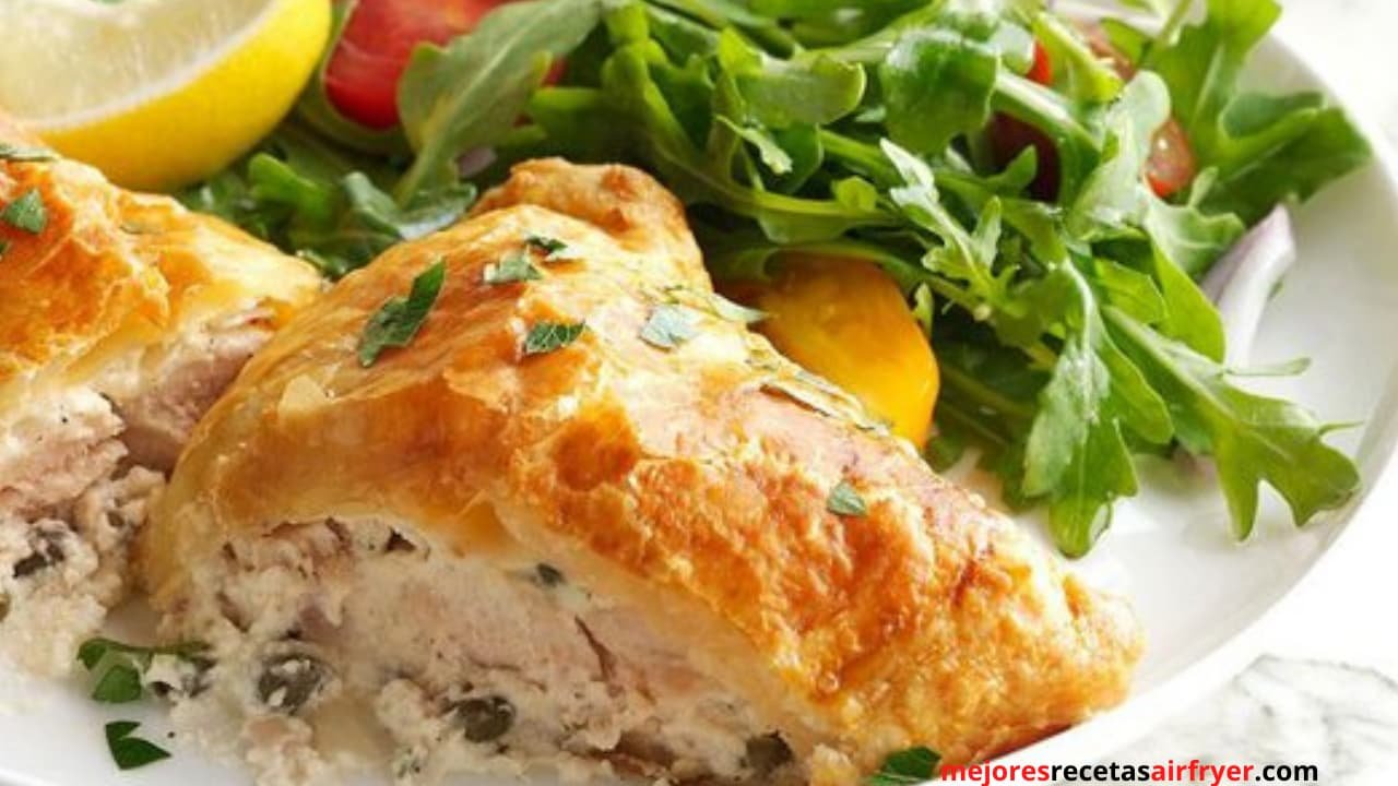 Piccata de Pollo hojaldrado al Limón con Air-Fryer