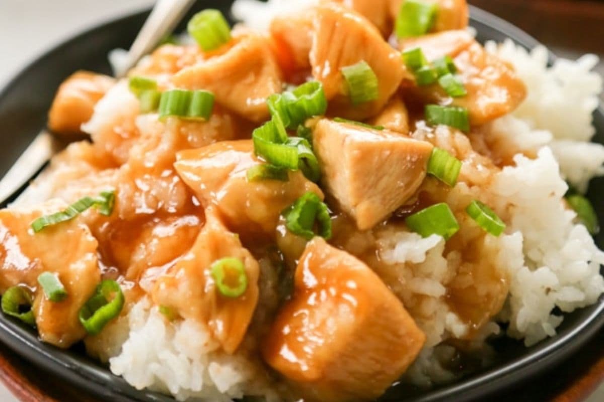 Pollo agridulce al horno jugoso y saludable