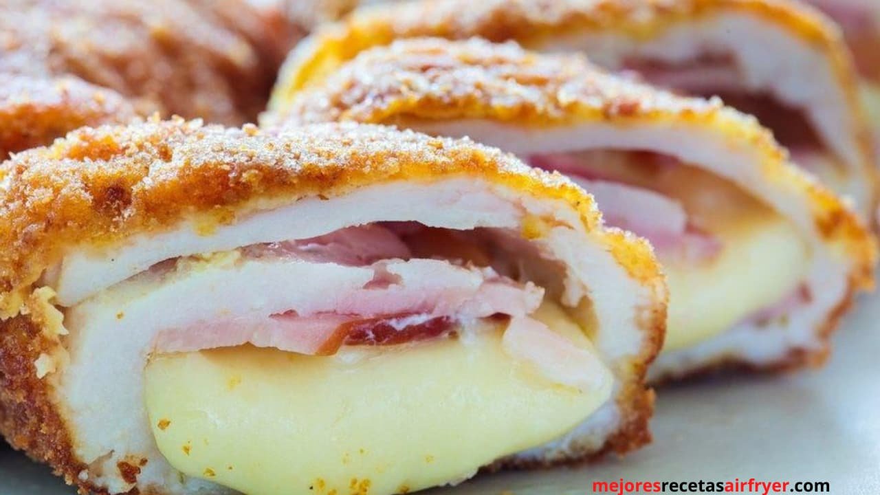 Pollo al Cordon Bleu con freidora de aire
