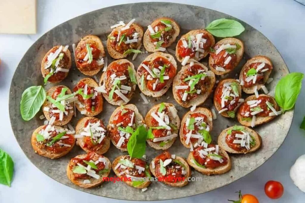 Prepara Bruschettas de Parmesano en la Freidora de Aire