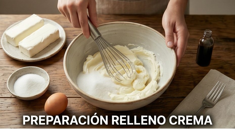 Preparación cheesecake Oreo de menta5
