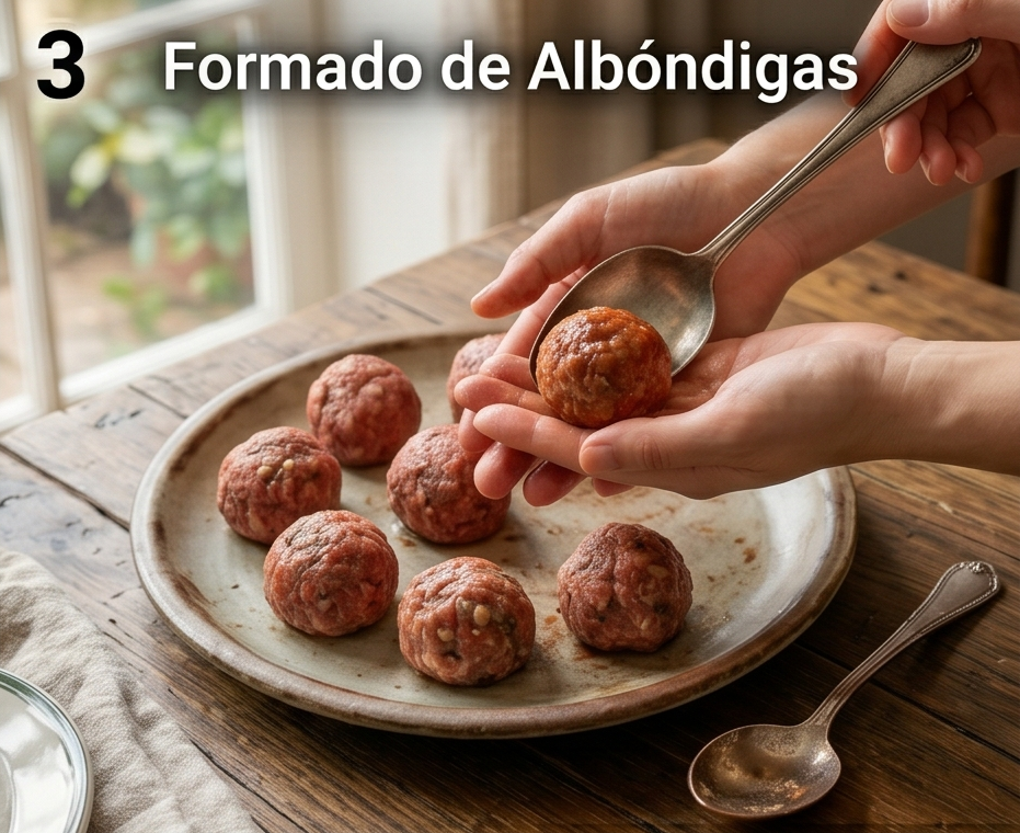 Preparación de las albóndigas italianas paso a paso3