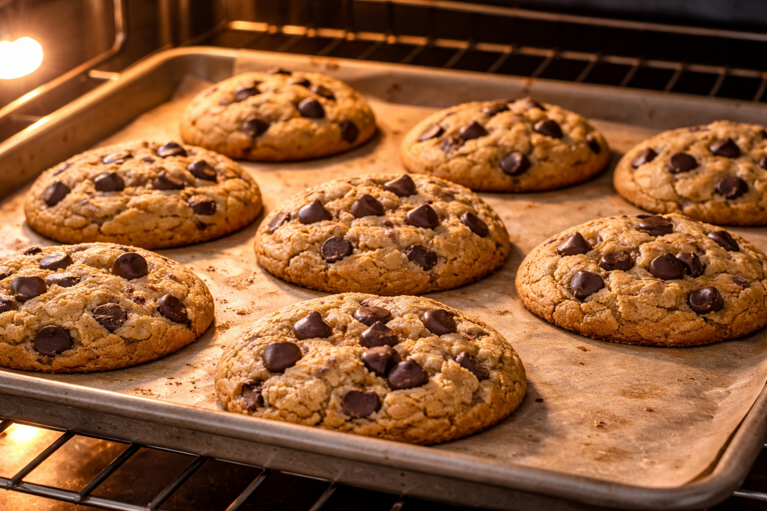Preparación de las galletas con chispas de chocolate2