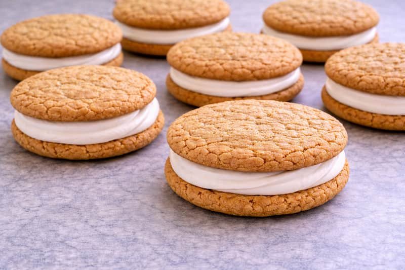 Preparación galletas de avena rellenas de crema11