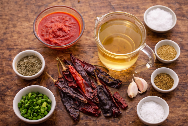 Preparación paso a paso de la salsa de chile rojo6