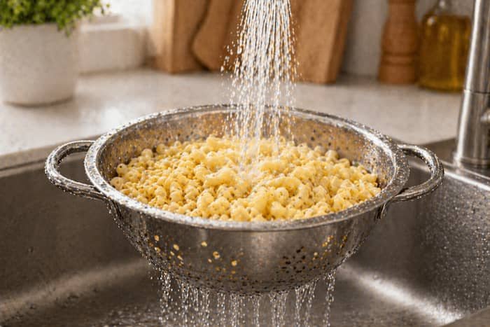 Preparación paso a paso macarrones con atun2