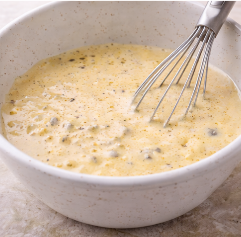 Preparación quiche de jamón y queso4