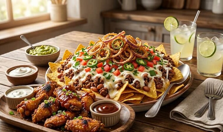 Nachos con carne molida estilo suroeste 3 Qué poner como acompañamiento para los nachos