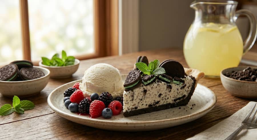 Qué servir junto a este cheesecake oreo