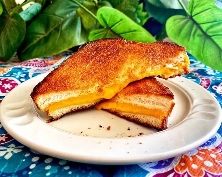 Queso a la parrilla en airfryer 4 Queso a la parrilla1