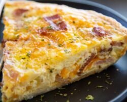 Quiche de tocino y queso para cualquier ocasión