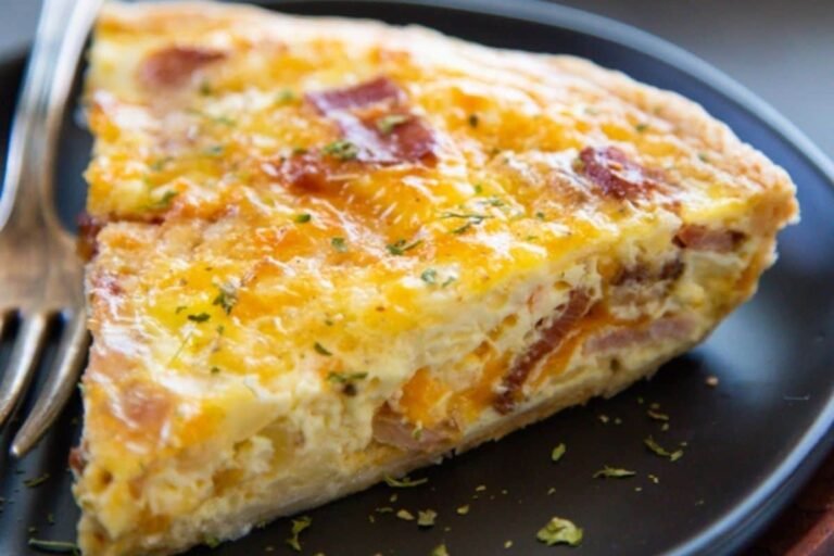 Quiche de tocino y queso para cualquier ocasión
