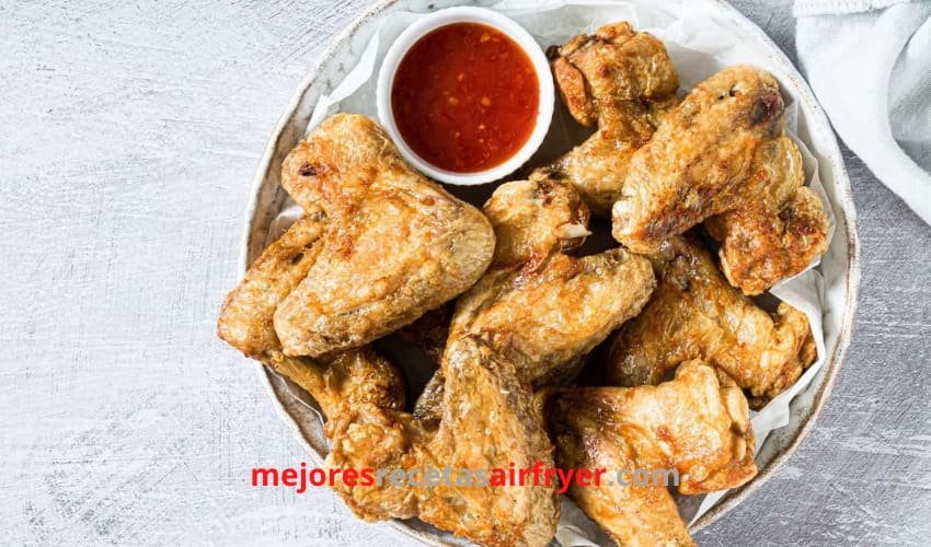 Receta Alitas de Pollo Rancheras en la Freidora de Aire