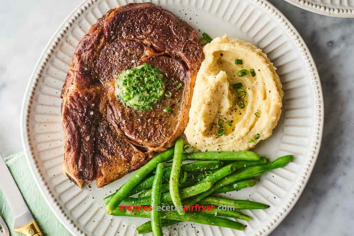 Receta Bistec de Costilla en la Freidora de Aire