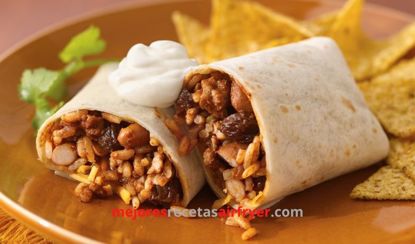 Receta Burritos de Cerdo en la Freidora de Aire