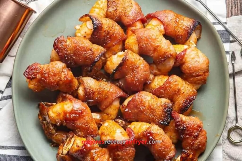 Receta Camarones Envueltos en Tocino en la Freidora de Aire