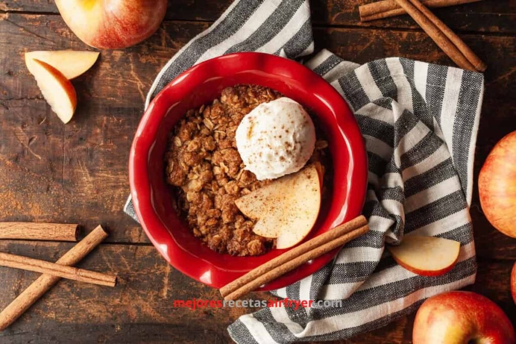 Receta Crumble de Manzana en la Freidora de Aire