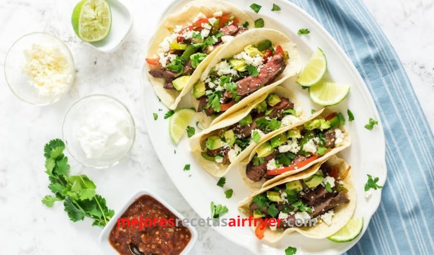 Receta Fajitas de Bistec en la Freidora de Aire