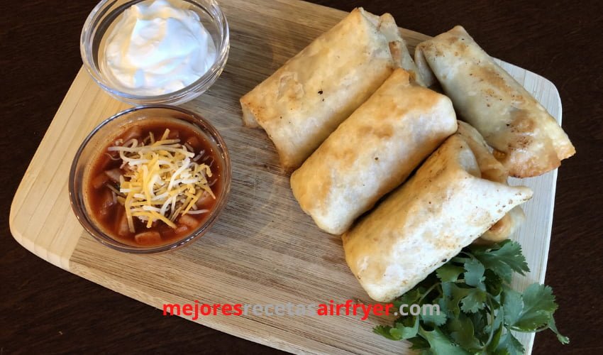 Receta Mini Chimichangas en la Freidora de Aire