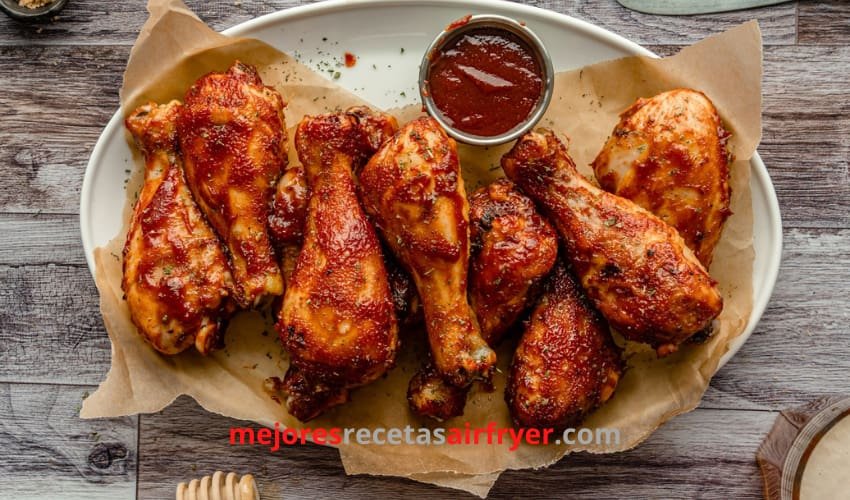 Receta Muslos de Pollo en Salsa de Barbacoa en la Air Fryer