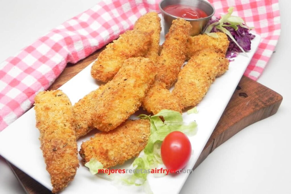 Receta Palitos de Pescado Apanado en la Freidora de Aire 2 Receta Palitos de Pescado Apanado en la Freidora de Aire