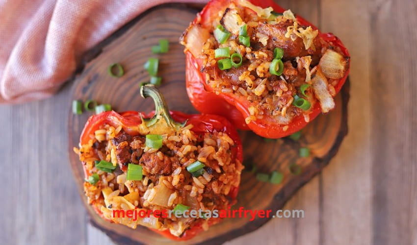 Receta Pimientos Rellenos con la Freidora de Aire