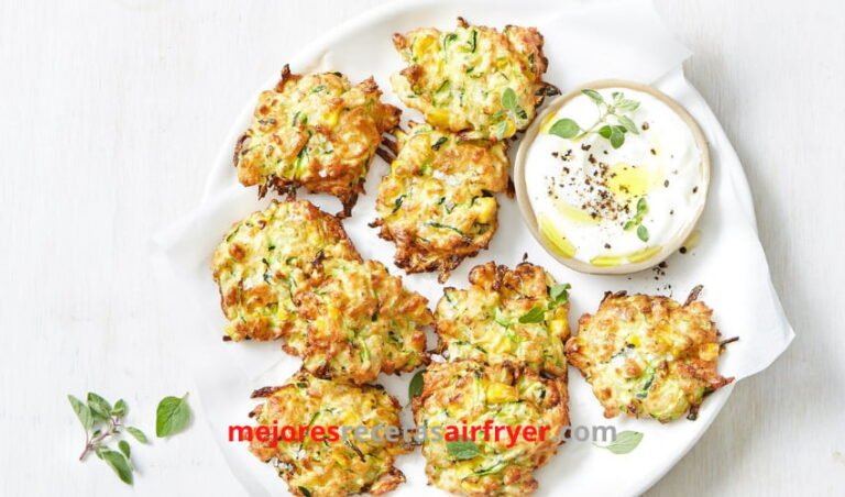 Receta Tortas de Calabacín en la Freidora de Aire