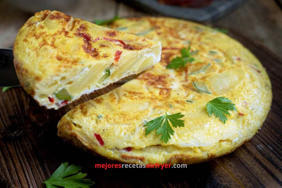 Receta Tortilla Española en la Freidora de Aire
