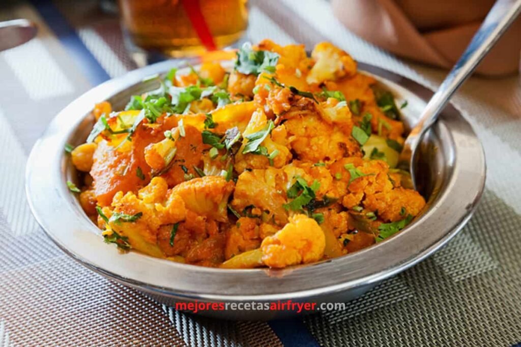Receta de Aloo Gobi en la Freidora de Aire